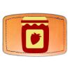 Faux Leather Engravable Patch - Curved Rectangle Thumbnail