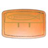 Faux Leather Engravable Patch - Curved Rectangle Thumbnail