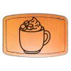 Faux Leather Engravable Patch - Curved Rectangle Thumbnail