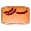 Faux Leather Engravable Patch - Curved Rectangle Thumbnail