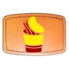 Faux Leather Engravable Patch - Curved Rectangle Thumbnail