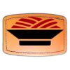 Faux Leather Engravable Patch - Curved Rectangle Thumbnail