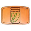 Faux Leather Engravable Patch - Curved Rectangle Thumbnail