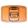 Faux Leather Engravable Patch - Curved Rectangle Thumbnail