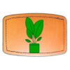 Faux Leather Engravable Patch - Curved Rectangle Thumbnail