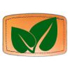 Faux Leather Engravable Patch - Curved Rectangle Thumbnail