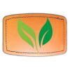 Faux Leather Engravable Patch - Curved Rectangle Thumbnail