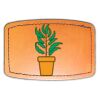 Faux Leather Engravable Patch - Curved Rectangle Thumbnail