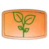 Faux Leather Engravable Patch - Curved Rectangle Thumbnail