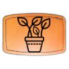 Faux Leather Engravable Patch - Curved Rectangle Thumbnail