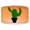 Faux Leather Engravable Patch - Curved Rectangle Thumbnail