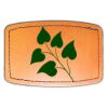 Faux Leather Engravable Patch - Curved Rectangle Thumbnail
