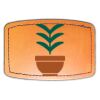 Faux Leather Engravable Patch - Curved Rectangle Thumbnail