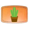 Faux Leather Engravable Patch - Curved Rectangle Thumbnail