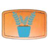 Faux Leather Engravable Patch - Curved Rectangle Thumbnail