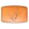 Faux Leather Engravable Patch - Curved Rectangle Thumbnail