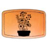 Faux Leather Engravable Patch - Curved Rectangle Thumbnail