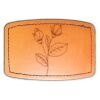 Faux Leather Engravable Patch - Curved Rectangle Thumbnail