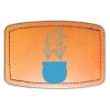 Faux Leather Engravable Patch - Curved Rectangle Thumbnail