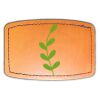 Faux Leather Engravable Patch - Curved Rectangle Thumbnail