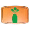 Faux Leather Engravable Patch - Curved Rectangle Thumbnail