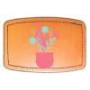Faux Leather Engravable Patch - Curved Rectangle Thumbnail