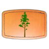 Faux Leather Engravable Patch - Curved Rectangle Thumbnail