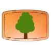 Faux Leather Engravable Patch - Curved Rectangle Thumbnail