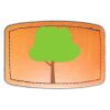 Faux Leather Engravable Patch - Curved Rectangle Thumbnail