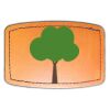 Faux Leather Engravable Patch - Curved Rectangle Thumbnail