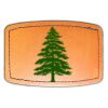 Faux Leather Engravable Patch - Curved Rectangle Thumbnail