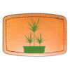 Faux Leather Engravable Patch - Curved Rectangle Thumbnail