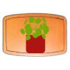 Faux Leather Engravable Patch - Curved Rectangle Thumbnail
