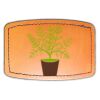 Faux Leather Engravable Patch - Curved Rectangle Thumbnail