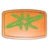 Faux Leather Engravable Patch - Curved Rectangle Thumbnail