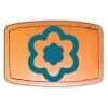 Faux Leather Engravable Patch - Curved Rectangle Thumbnail