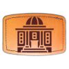 Faux Leather Engravable Patch - Curved Rectangle Thumbnail