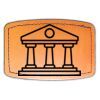 Faux Leather Engravable Patch - Curved Rectangle Thumbnail