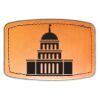 Faux Leather Engravable Patch - Curved Rectangle Thumbnail