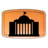 Faux Leather Engravable Patch - Curved Rectangle Thumbnail