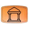 Faux Leather Engravable Patch - Curved Rectangle Thumbnail