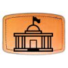 Faux Leather Engravable Patch - Curved Rectangle Thumbnail