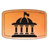 Faux Leather Engravable Patch - Curved Rectangle Thumbnail