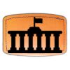 Faux Leather Engravable Patch - Curved Rectangle Thumbnail