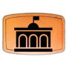 Faux Leather Engravable Patch - Curved Rectangle Thumbnail