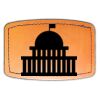 Faux Leather Engravable Patch - Curved Rectangle Thumbnail