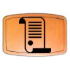 Faux Leather Engravable Patch - Curved Rectangle Thumbnail