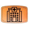 Faux Leather Engravable Patch - Curved Rectangle Thumbnail