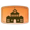 Faux Leather Engravable Patch - Curved Rectangle Thumbnail