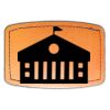 Faux Leather Engravable Patch - Curved Rectangle Thumbnail
